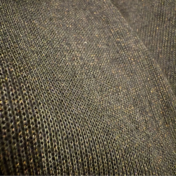 Osklen Maxi Dress Women’s Small Dark Grey Sequin Top Open Back Elegant Pockets - Picture 7 of 13